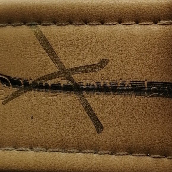 Wild Diva Womens Chain Link Slide Sandal Tan Faux Leather Flat Heel 6.5 - Picture 8 of 10